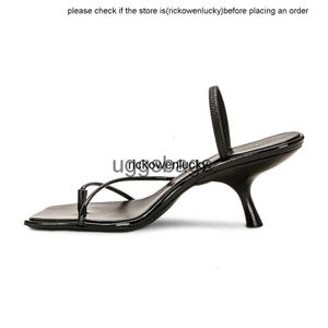 Die Reihenschuhe die * Reihenschuhe 2023 Sommer Neue Mode vielseitige minimale echte Lederbänder High Heel Clip Zeh Slim Sandalen Frauen hohe Qualität