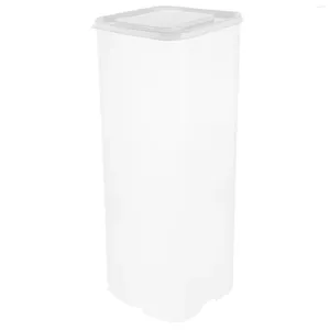 Depolama Şişeleri Temiz plastik kaplar ekmek kutusu kaleci sebze fırın kutuları kapaklarla beyaz organizatör