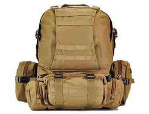 Tactical 50L Capacidade de grande capacidade Exército militar 3D Rucksack Bag Hucking Trekking Travel Saco de acampamento ao ar livre para homens Mulheres T220805886470