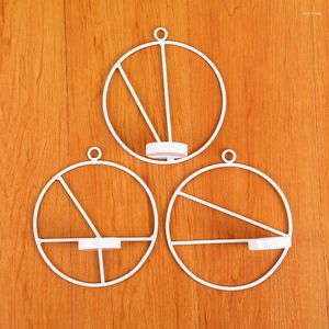 Candle Holders 1PC Candlestick Metal 3D Modern Style Wall Holder Sconce Matching Small Tealight Home Ornaments 037