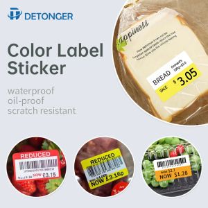 Paper DETONGER Thermal Label Printer Supermarket Convenience Store Retail Store Price Stickers Price Tag