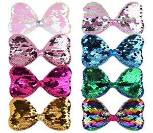 Sequins Hair Bows Heart Shaped Hair Clip For Baby Girls Shining Hairpins Boutique Handmade Headwear Hair Accessories A3024936356