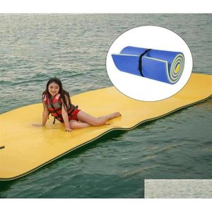 Acessórios para piscina Praia Float Mat Water Floating Pad Pad River Lake Cedro de verão Acessórios de brinquedos de verão277L9292243 Drop Delivery OT7TF