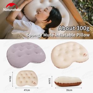 Gear Naturehike Portable Outdoor Tpu Camping Air Pillow Ultralight Sponge Mute Sleeping Pad Iatable Pillow Travel Office Plane