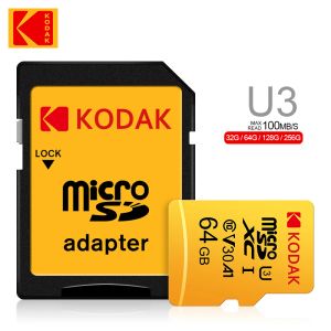 100% оригинальный Kodak U3 Ultra Micro SD 32 ГБ 64 ГБ Micro SD Card SD/TF Флэш -карта карта памяти 32 64 128 ГБ MicroSD