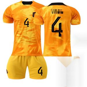 Holanda Jersey Homey Jersey Orange No Van Dijk Memphis de Jong Kit de futebol Kits World Kits S S