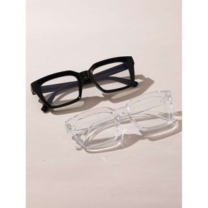 2st Women Square Plastic Frame Classic Rose Red Clear Glasses for Reading Office Daily School Life Clothing Accessories