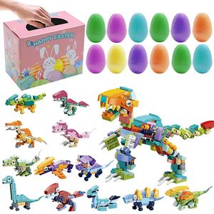 Glad påskdekoration Söt kanin Easter Egg Anti Stress Fidget Toys for Kids Countdown Advent Present Box Easter Party Favors 240322