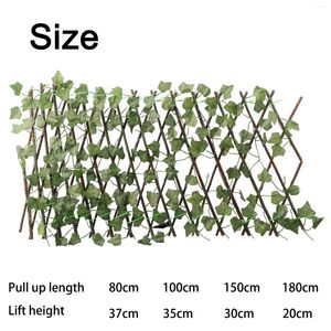 Decorative Flowers Home & Office Decor Expanding Trellis Fence With Artificial Ivy Leaves Garden Screening Waterproof And Moisture Proof