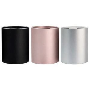 Holders Aluminum Alloy Desk Pen Pencil Storage Organizer Cup Holder Container Stationery