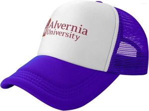 Ball Caps Alvernia A University Logo Trucker Hats For Both Men And Women - Mesh Baseball Snapback