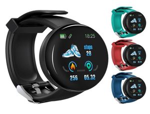 D18 Akıllı Bileklik Bilek Bandı Akıllı Bantlı Kan Basıncı Kalp Hızı Su Geçirmez Renk Ekran Spor Smartwatch Fitness Tracker6596189