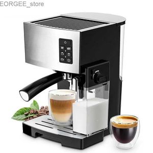 コーヒーメーカー220V 1240W 1.4L完全に自動コーヒーマシン家庭用小規模イタリア牛乳19BAR高圧コーヒーマシンY240403と統合