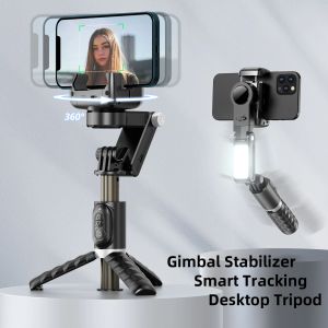 Gimbals Desktop Handheld Gimbal Stabilizer Fill Light Selfie Stick TripoD Wireless Remote Portable Phone Stand Holder For Cell Phone New