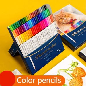 鉛筆とstalフェニックスコラー72/48/36カラーカラーペンシルプロフェッショナル中国スタイルのオイルカラーペンシル学生アート用品を描くため