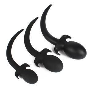 Toys Dog Slaves Tails Anal Toys Butt Plug Plug de silicone Anal, brinquedos sexuais adultos para homens g MASSAGER EROCO