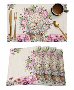 TABELA MATS FLORES DE PASSO Aquarela Festas de festas de férias de casamento Placemat Acessórios de cozinha guardanapo guardanapo