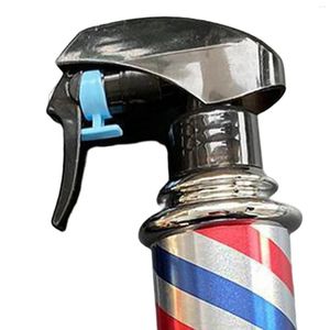 Storage Bottles Multifunctional Barber Spray Bottle Retro Stripes For Salon Studio Golden