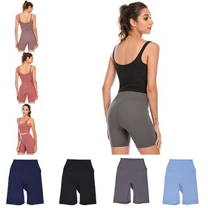 Pantaloni yoga da 5 pollici da 5 pollici donne leggings stretto leggings da donna allenamento da donna indossare sport sports elaste lady gambe corto colore solido