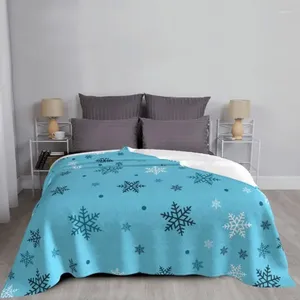 Filtar snöflinga sammet tryck god julsemester gott år andas super varmt kast filt för säng rese täcke