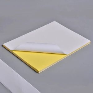 Papier A4 Hochglänzende weiße selbstklebende Etikettpapier für Tintenstrahllaserdrucker Einfacher Peeling Druckenaufkleber 20 30 50 Blätter Aufkleber