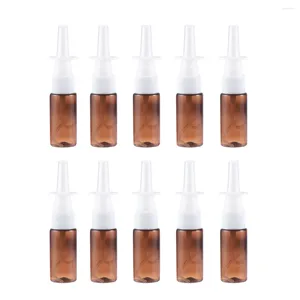 Garrafas de armazenamento garrafa de spray nasal Pulverador de bomba vazio RELACILÍVEL NARE DE SALINE APLICAÇÕES DE LAVAGEM DE ÁGUA BOLH 15ML 15PCS