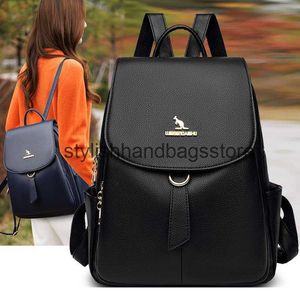 Estilo de mochila A mochila nova feminina é prática minimalista da moda prática elegante e versátil ao sair.A capa de bolsa tem uma grande capacidade H240403