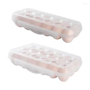 Storage Bottles Egg Box With Sealing Cover Design And Tight Opening Multifunctional Dispenser Holder Rack Container For Fridge Home Use