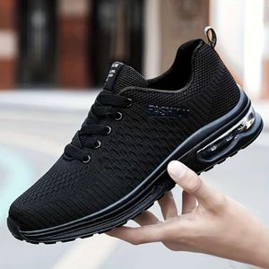 New Lightweight Men's Athletic Shoes with Air Cushion Shock Absorption for Outdoor Running and Walking