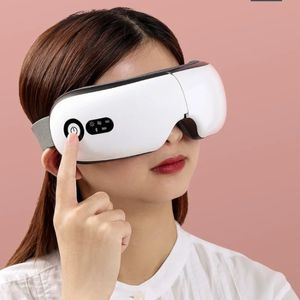 Smart Rechargeable Eye and Facial Massager with Bluetooth Music Foldable Design Air Pressure and Heating for Relaxation The Ultimate