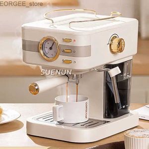 Kaffebryggare kaffetillverkare familj liten italiensk halvautomatisk amerikansk mjölkskum integrerad blaupUnkt kaffemaskin y240403