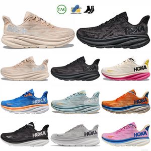 2025 Kid shoes designer hoka speed goat 5 running shoes off girls boys hokas Clifton 9 Lightweight breathable kids 1 outdoor shoes cloud x sneakers size 22-35