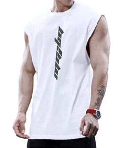 MEN039S Tank Tops 2021 Bodybuilding Sports Men Fitness Fitness Workout ärmellose Hemd Männliche Sommer Lose Unterhemd Running Vest4475959929