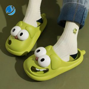 Stiefel Mo Dou Pantoffeln für Frauen Eva weicher Einzelhausesschuhe nicht schlau für Outdoors Fuuny Cartoon Big Eye Dog gemütlich atmungsaktiven Toewrapt