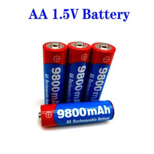 2023 New2〜20pcs/lotブランドaa充電式バッテリー9800MAH 1.5V LEDライトおもちゃのための新しいアルカリ充電式batery