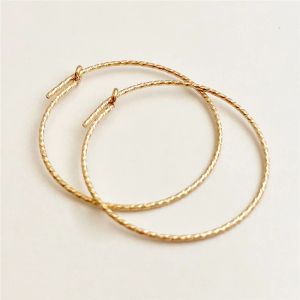 Earrings 14K Gold Filled Sparkle Hoop Earrings Gold Jewelry Gold Hoop Earrings Brincos Pendientes Oorbellen Boho Women Earrings