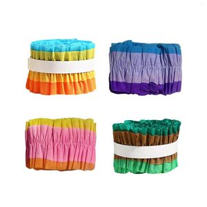 Party Decoration 2 Pieces Wrinkle Paper Roll Birthday Present 7CMX3M Decor Crepe Streamers