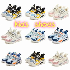Barnskor sneakers casual pojkar flickor barn trendiga svarta himmel blå rosa vita skor storlek 27-38 v0uv#