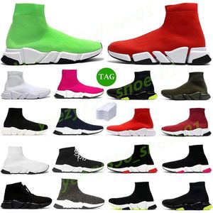 Mode Men Designer 2.0 Knit Socks Luxury Sneakers Platform Casual Shoes Trainers Lovers Par Sneakers Sock Walking 1 Platform Boots Running 36-46 Y43