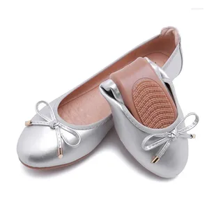 Casual Shoes Spring And Autumn 2024 Chicken Rolls Ballet Round Toe Flat Soft Soled Mother Women's