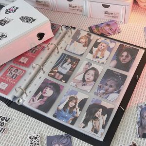 Albümler A4/A5 Büyük Kapasiteli KPOP Binder Fotokard Tutucu, Bölüm 25/50 PCS İç Sayfalar İç Sayfalar Fotoğraf Albüm Idol Resim Toplama Kitabı