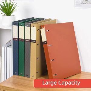 Notebooks 2/3/4hole Of A4 File Folder Looseleaf Binder Morandi Color Waterproof Document Ring Binder Folder