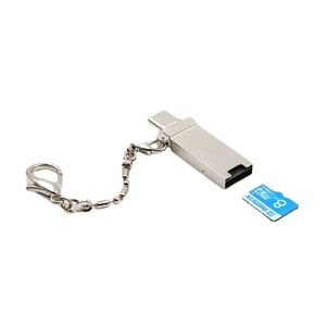 2024 Novo novo leitor de cartões Micro SD/TF Tipo C Leitor de cartões de memória para MacBook ou smartphone com interface USB-C para smartphone USB-C-C