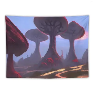 Tapestries Mushroom Forest Tapestry Room Decoration Accessories Wall Decor Hanging Cute