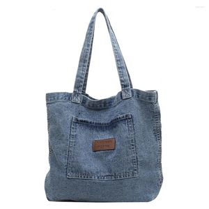 Caminhão de lasca de petiscos de luxo de luxo jeans titula de cor sólida embreagem de coloração submarina simples fêmea feminina shopping shopper