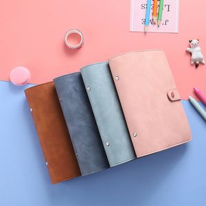 2022 A6 BINDER Budget PU Läderplanerare Fickor Kostnad Budget Sheets Notebook Cash Envelope Organizer System med Clear Zipper