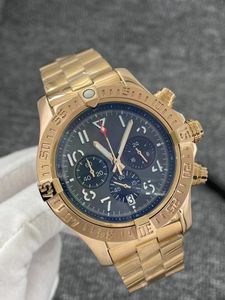 2024 zegarki luksusowe marka żółty złoto kolor stali nierdzewnej chronograf wielofunkcyjny japoński ruch kwarcowy AAA+ wysokiej jakości gwarancja roczna