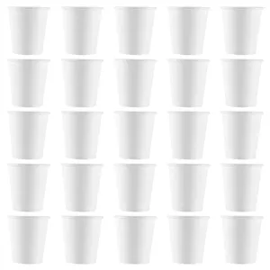 Party Decoration White Paper Cups Small Disponible Badrum Espresso Mouthwash Dispenser (100 Pack) 3oz