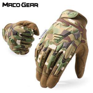 Rękawiczki MultiCam Tactical Camo Army Wojskowe Airsoft Airsoft rower na zewnątrz piesze strzelanie do farbowania Pełne rękawiczki palców