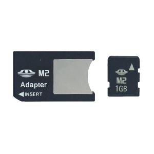 Cartão de memória M2 8 GB de 4 GB de 2 GB de 1 GB de Micro Micro com adaptador M2 MS Stick Pro Duo para telefone da câmera